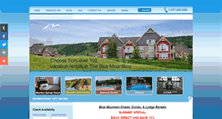Desktop Screenshot of bluemountainlodges.ca